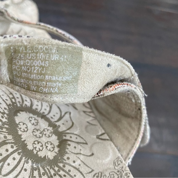 Orthaheel Women's Floral Pattern Adjustable Strap Sandal Size 10 - Picture 4 of 5